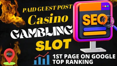 I Will do 50 Casino Gambling Slot CBD Guest Posting Sites for $399